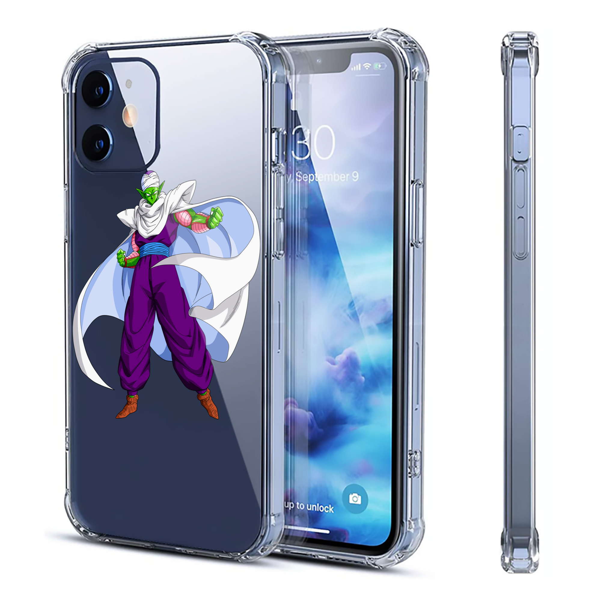 （画像用） ドラゴンボール ピッコロ DRAGON BALL Piccolo 【iPhone 12シリーズ対応】透明スマホケース（クリアソフトケース）